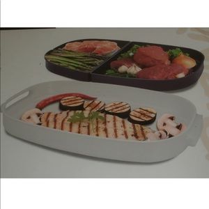 Parini BBQ Two-tier Prep & Serve Tray